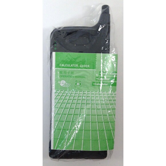 Vintage Alarm Clock Calculator Time Face Handheld 8 Digit Display Compute Retro - Picture 3 of 5